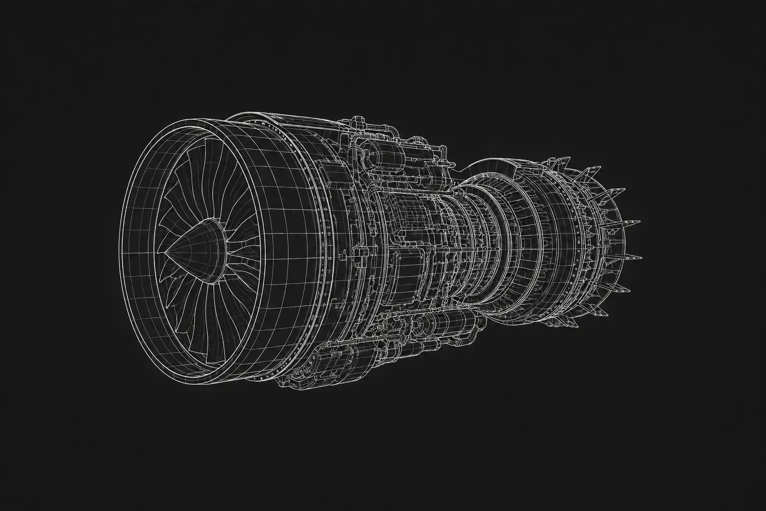 CAD-Zeichnung Triebwerk
