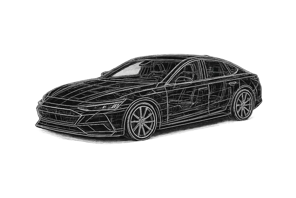 CAD-Zeichnung Automobil
